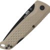 SOG Adventurer Lockback Drop Point FDE/Black