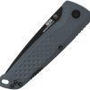 SOG Adventurer Lockback Drop Point Gray/Black