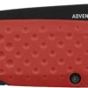 SOG Adventurer Lockback Drop Point Red/Black