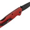SOG Adventurer Lockback Drop Point Red/Black