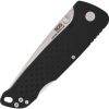 SOG Adventurer Lockback Drop Point Black Satin