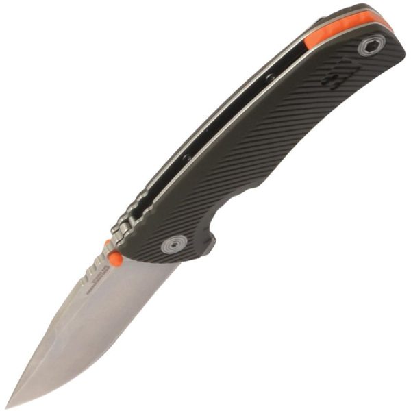 SOG Tellus Framelock 3.5" 440 Stainless Green Folding Knife