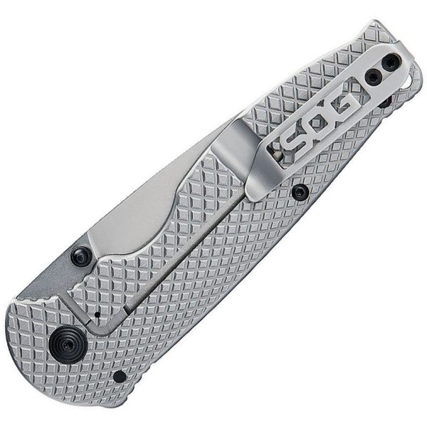 SOG Flash Framelock Stonewash Stainless
