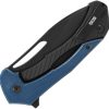 SOG Bulwark Framelock Folding Knife 3" D2 Blue Micarta
