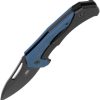 SOG Bulwark Framelock Folding Knife 3" D2 Blue Micarta