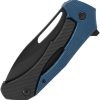 SOG Bulwark Framelock Folding Knife 3" D2 Blue Micarta