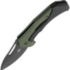 SOG Bulwark Framelock Folding Knife D2 Steel OD Green Micarta