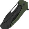 SOG Bulwark Framelock Folding Knife D2 Steel OD Green Micarta