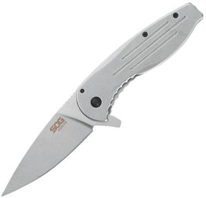 SOG Aegis Framelock 3.25" Stonewash 8Cr13MoV Folding Knife