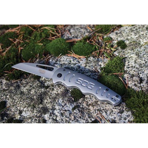 SOG Escape FL Linerlock Wharncliffe Bead Blast