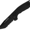 SOG Sog-Tac Com Tanto Serrated D2 Black