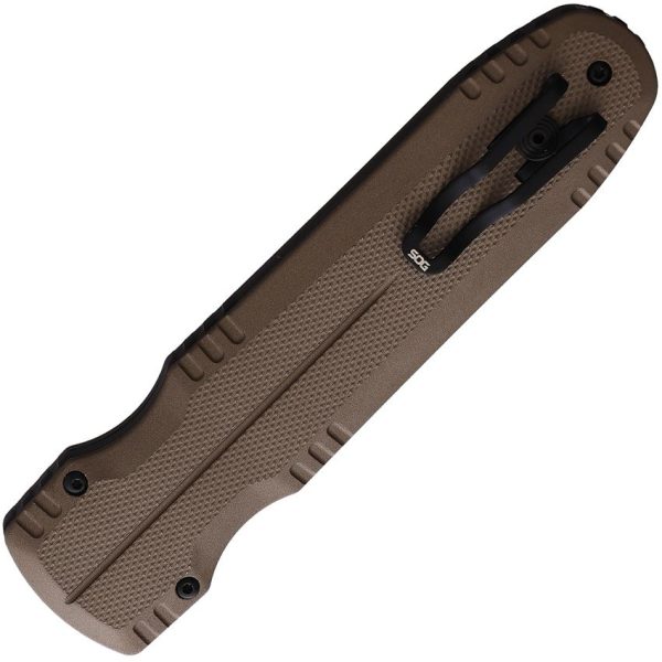 SOG Auto Pentagon OTF Spear S35VN FDE