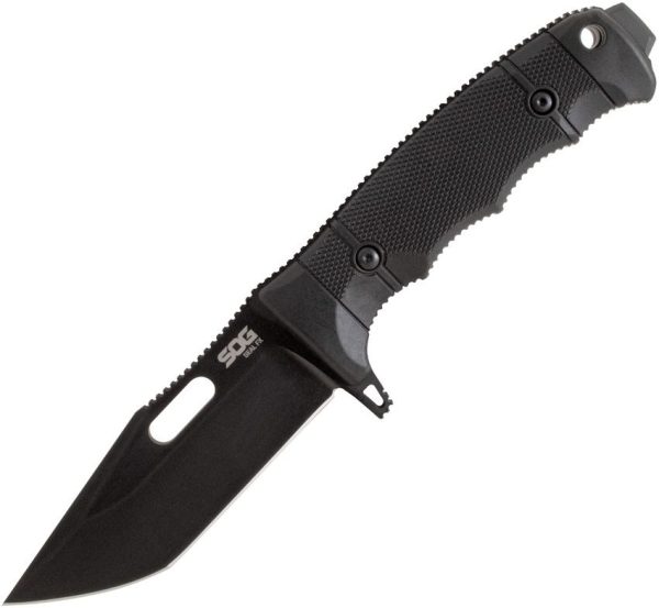 SOG Seal FX Tanto Fixed Blade Knife S35VN Black Cerakote