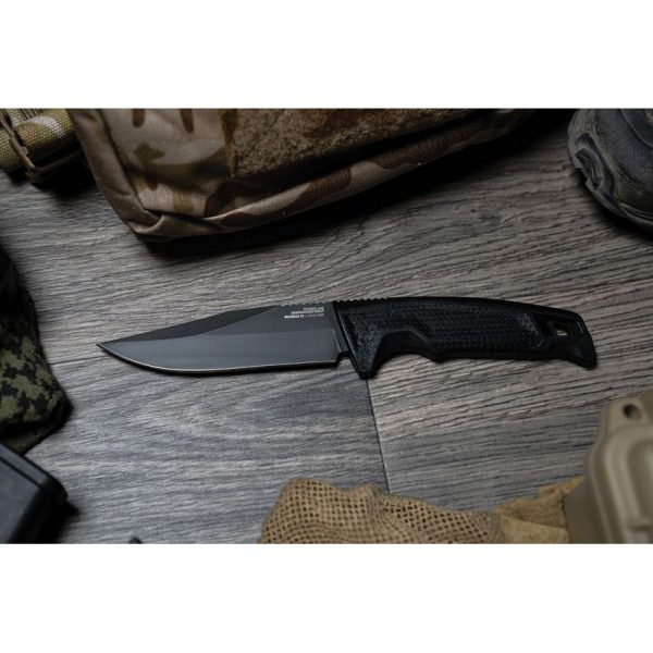 SOG Recondo Fx Black Fixed Blade Knife 440C Stainless Steel