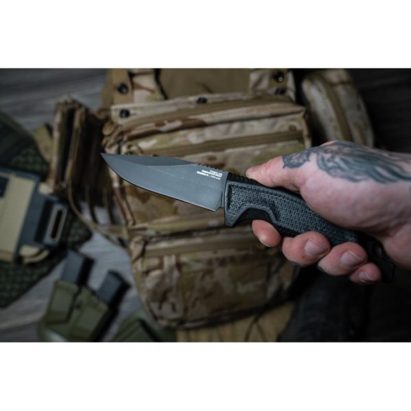 SOG Recondo Fx Black Fixed Blade Knife 440C Stainless Steel