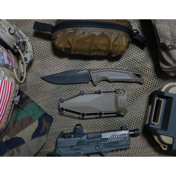 SOG Recondo Fx FDE Fixed Blade Knife 440C Stainless Steel