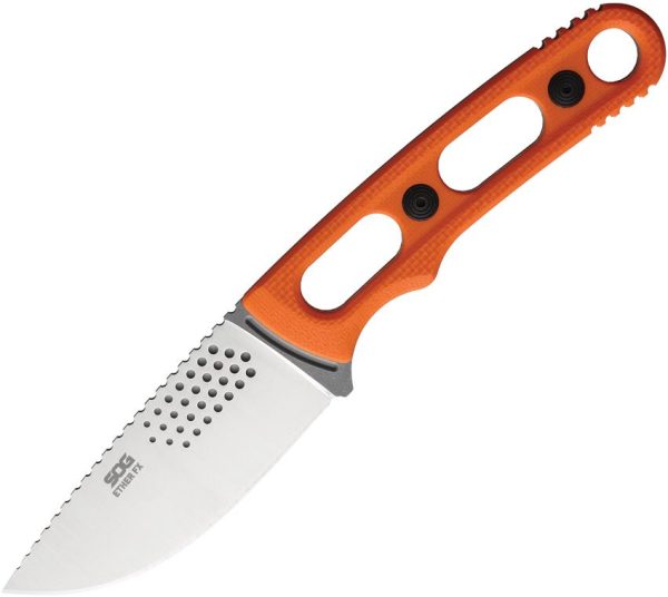 SOG Ether FX Fixed Blade Knife CPM S35VN Orange G10