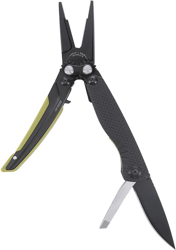 SOG Aegis Multi-Tool Black Moss GRN Handle 5-in-1