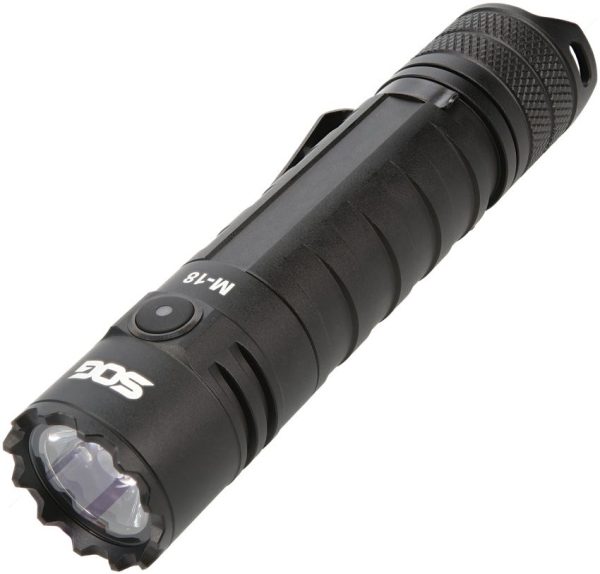 SOG M-18 Flashlight 1900 Lumens Rechargeable Tactical Black
