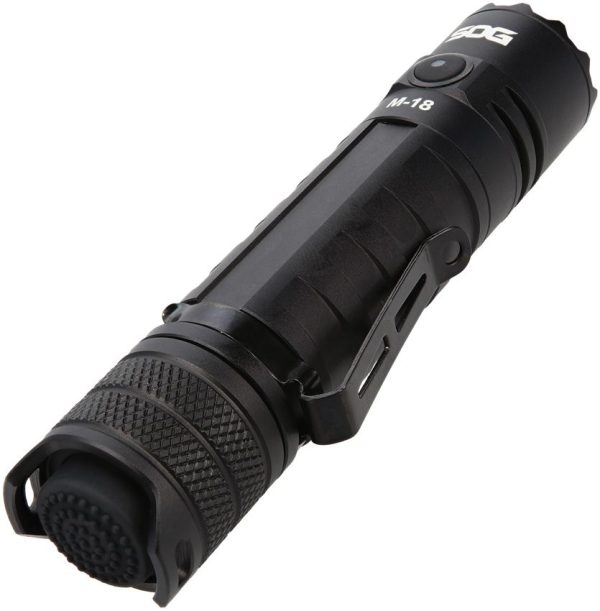 SOG M-18 Flashlight 1900 Lumens Rechargeable Tactical Black