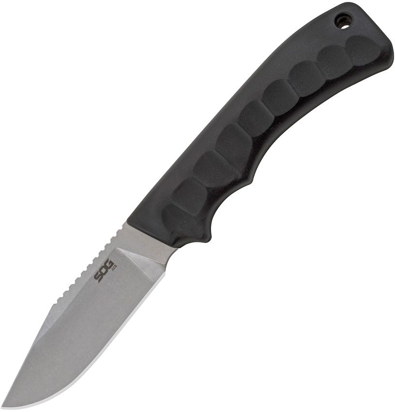 SOG Ace Fixed Blade Knife 4" Stonewash 8Cr13MoV w/ Sheath
