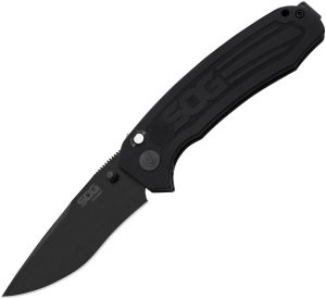 SOG Banner Button Lock USA Assisted Opening Folding Knife CPM S35VN