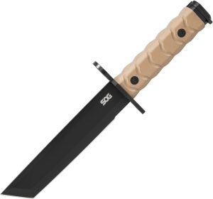 SOG BAR15T Combat Fixed Blade Knife FDE G10 Tanto