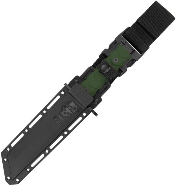 SOG BAR15C Combat Fixed Blade Knife Black AUS-8 Tactical