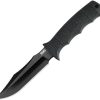 SOG Seal Pup Elite Fixed Blade Knife AUS-8 Black Tactical