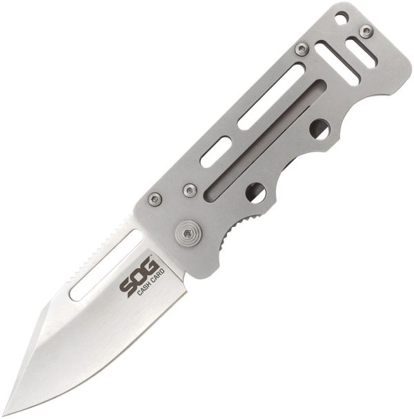 SOG Cashcard Folding Knife 8Cr13MoV Stainless Clip Point