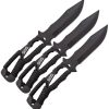 SOG Three Piece Throwing Knife Set 420 Stainless Fixed Blade