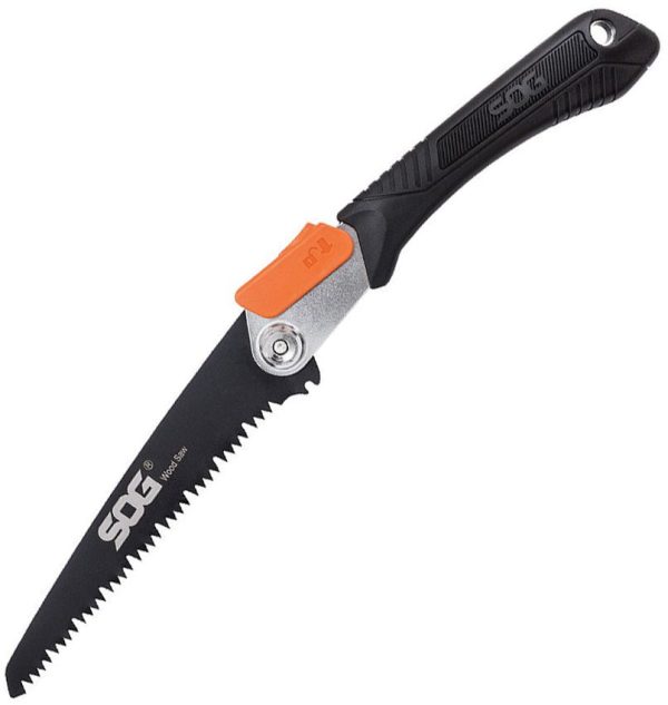 SOG Folding Saw Black TPR Handle Stainless