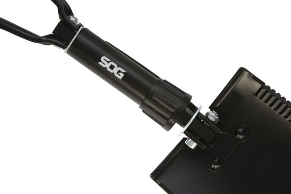 SOG XL Entrenching Shovel Black Steel Collapsible Multi Tool