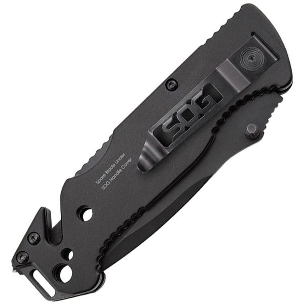 SOG Escape Black Folding Knife 9Cr18MoV Stainless Multi-Tool