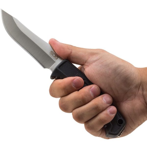 SOG Field Knife 4" 7Cr17MoV Fixed Blade Tactical Black