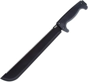 SOG SogFari Machete 18.75 inch - Black Sawback