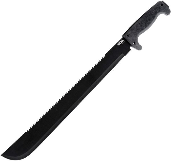 SOG SogFari Machete 24 inch Fixed Blade 18" 2Cr13MoV Black