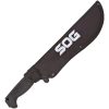 SOG SOGfari Machete Tanto 10" Fixed Blade Sawback Black