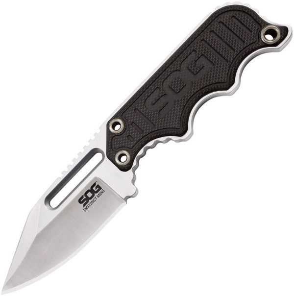 SOG Instinct Mini G10 Folding Knife 2" Blade Black Handle