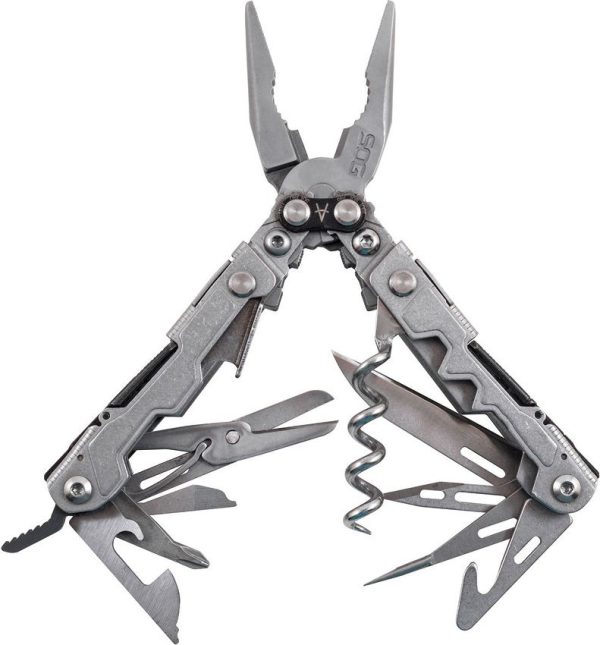 SOGPL1001CP.jpg SOG PowerLitre Bead Blast Multi Tool 12-in-1 Pliers