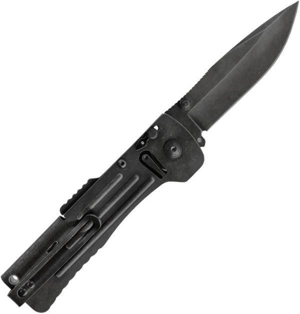 SOG Slim Jim 2.0 Lockback Folding Knife AUS-8 Black Stonewash