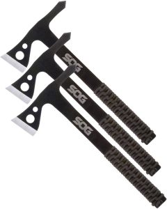SOG Throwing Hawks Set of 3 Black 3Cr13 Stainless Target