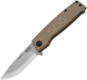 SOG Terminus Slipjoint - Tan G10