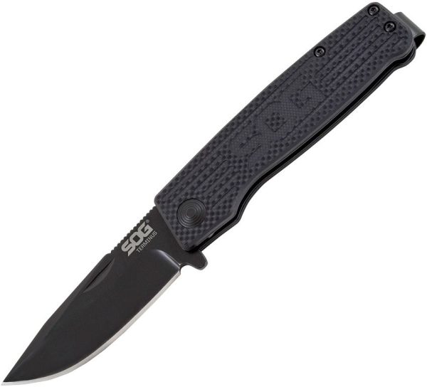 SOG Terminus Slipjoint Black G10 Folding Knife