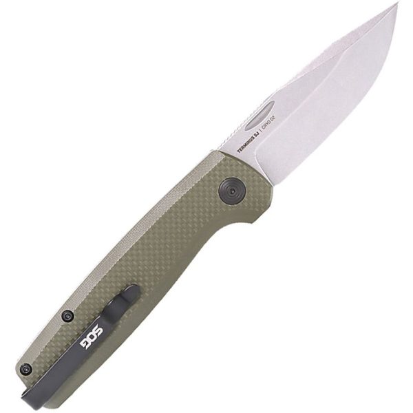 SOG Terminus SJ Green - D2 Slip Joint Knife