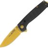 SOG Terminus LTE XR Lock Gold Folding Knife S35VN Carbon Fiber