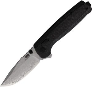 SOG Terminus XR-Lock Damascus - Carbon Fiber Knife
