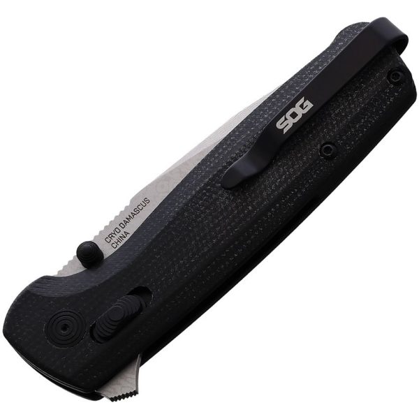 SOG Terminus XR-Lock Damascus - Carbon Fiber Knife