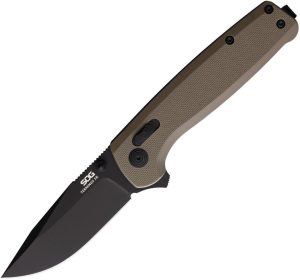 SOG Terminus XR Lock D2 Tool Steel Tan G10