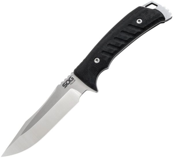 SOGUF1001BX.jpg SOG Pillar USA Made Fixed Blade 5" S35VN Black Micarta